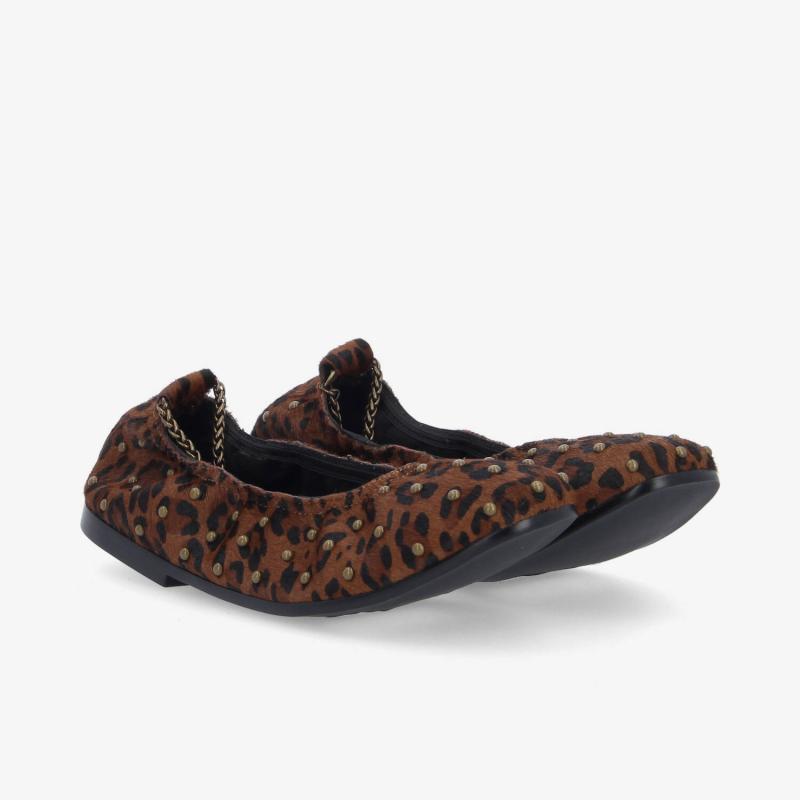 AMELIE BALLERINA W - PONY LEO - BROWN